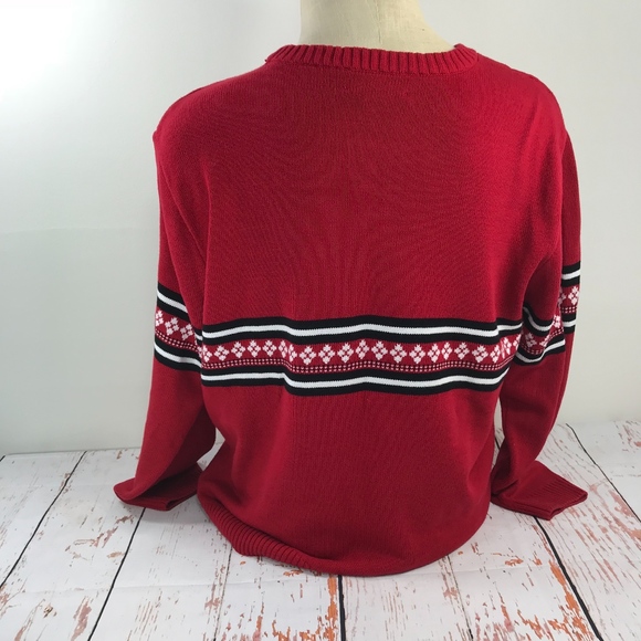 Roundtree & Yorke Snowflake Fair Isle Sweater - Picture 4 of 7